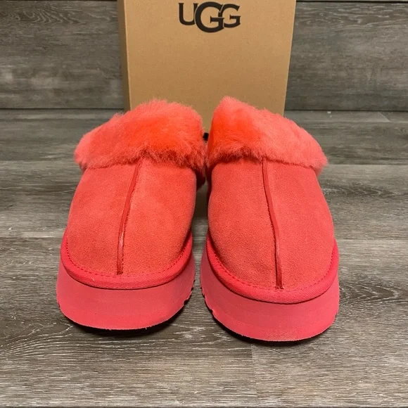 UGG | Disquette Platform Slippers In Hibiscus Pink NEW In Box - Picture 2 of 9